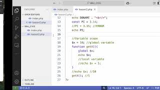 C102-Web Application Development-PHP Constants