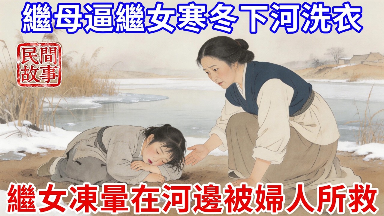 繼母故意逼8歲繼女寒冬下河洗衣，繼女凍暈在河邊後被路過婦人所救，多年後女兒嫁入豪門，繼母上門求收留，繼女一句話繼母啞口無言，當場被打臉！#民間故事 #傳統文化 #原創虛構 #華語有聲書 #槐樹下聽書