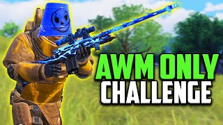 INSANE AWM ONLY Challenge in Metro Royale 😎 (PUBG MOBILE)