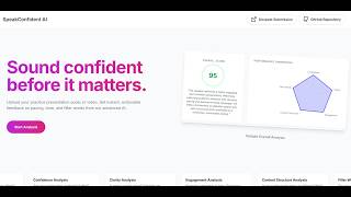 SpeakConfident AI | An App To Master Your Presentations | Devpost Frostbyte Hackathon