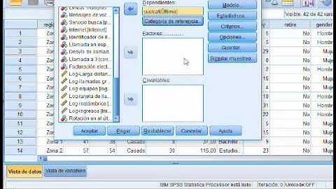Ejemplo regresión multinomial SPSS
