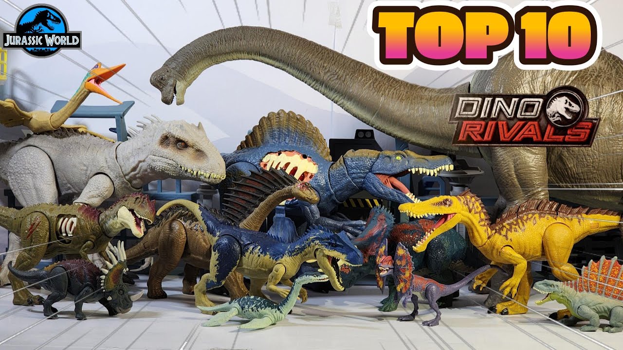 Jurassic World Dino Rivals TOP 10 Figuras de Mattel Coleccion 2019!🌟 ...