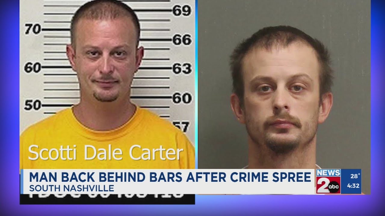 Man back behind bars following crime spree in Nashville, Kingston ...
