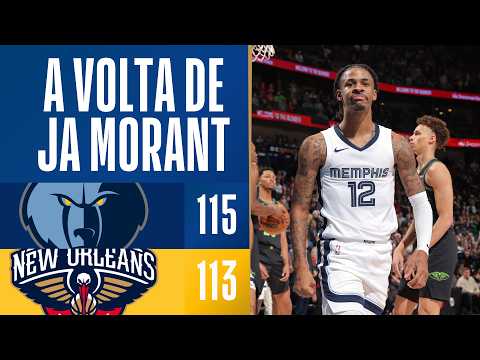 Ja Morant ESTREIA com GAME-WINNER e 34 PONTOS contra os Pelicans!