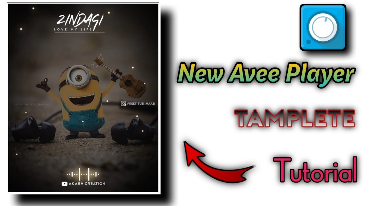 New Avee Player Tamplete Tutorial | visuliazer download link in the description ❣️❣️🔥😎
