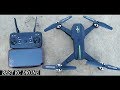 Folding RC camera Drone Unboxing & Testing Transmitter or APP control WiFi FPV HD w/a camera