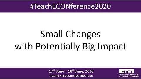 Dunli Li (UCL) #TeachECONference2020