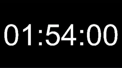 1 Hour 54 Minute Timer - 114 Minute Countdown - 6840 Seconds Alarm