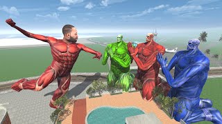Franklin Become Titan to Kill Colorful Titans - INDIAN BIKES DRIVING 3D