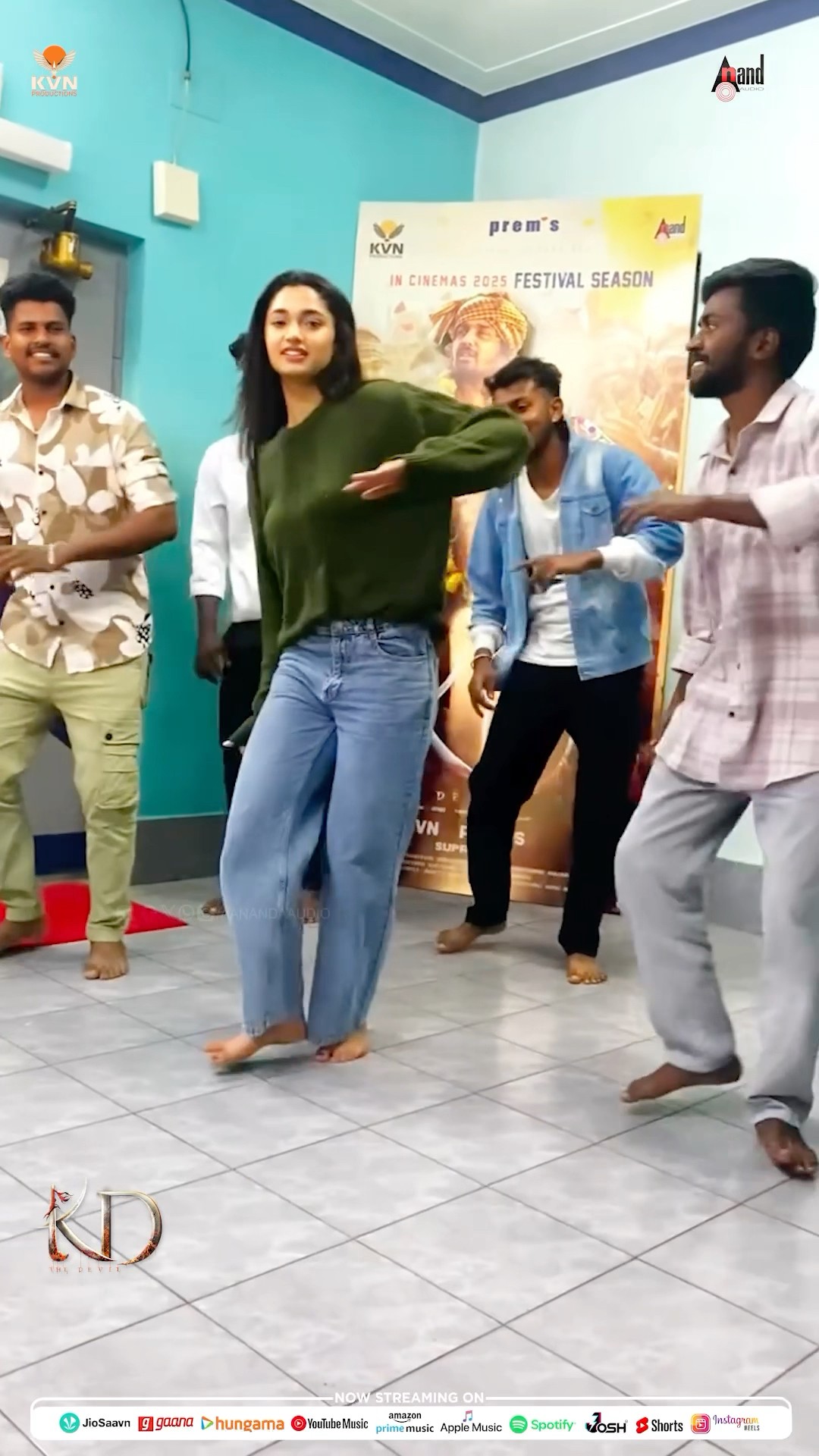 ಶಿವ ಹಾಡಿಗೆ ರೀಷ್ಮಾ ನಾಣಯ್ಯ ಸಖತ್ ಸ್ಟೆಪ್ ವಿತ್ ಮೈಸೂರ್ ಬಾಯ್ಸ್  #shorts | Dhruva Sarja | Prem's |