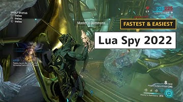 Warframe - Lua Spy Mission 2022 (The Best Way To Use Master