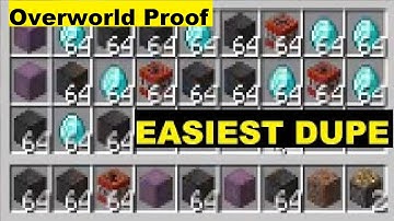 Even Better Minecraft 1.16.1 Dupe In Overworld Proof  - Minecraft 1.16 Java Duplication Glitch