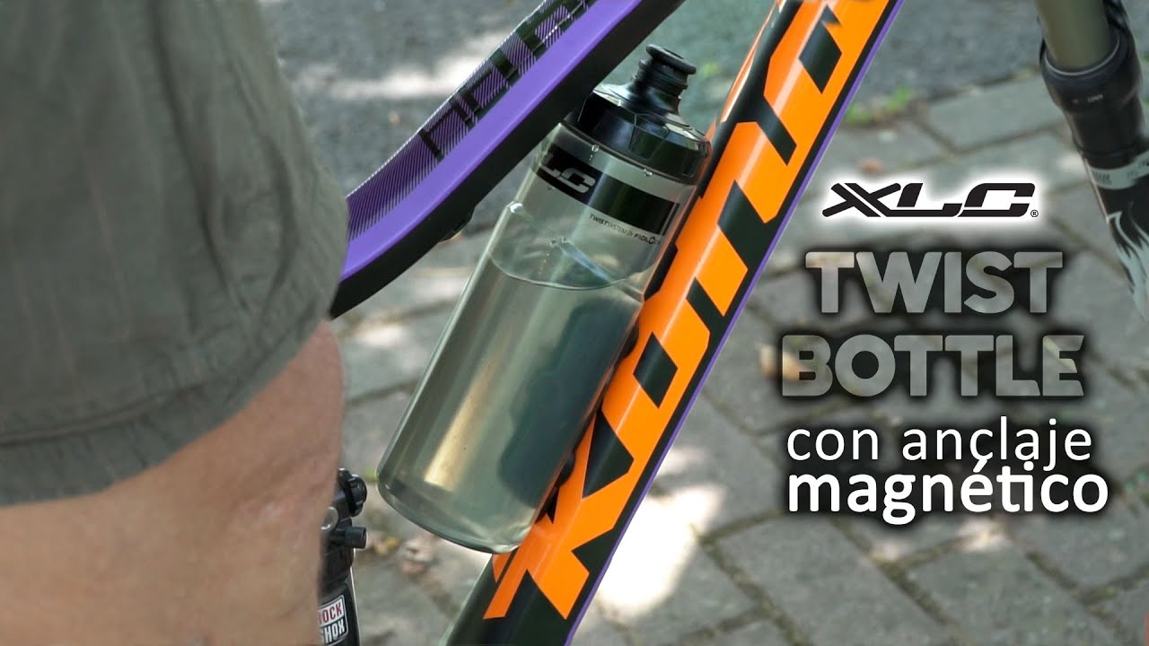 XLC Twist Bottle portabidón + bidón de anclaje magnético UHD 4K YouTube