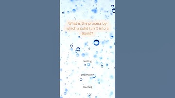 What is the process by which a solid turns into a liquid