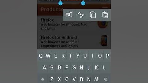 Firefox OS 2.2 Cut Copy Paste