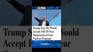 🚨Trump signals openness to a 20-year freeze on Iran’s nuclear programme.