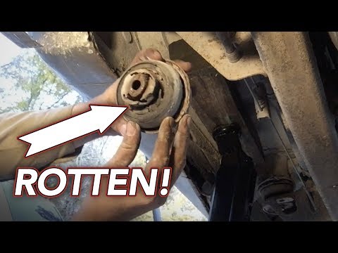 How to replace truck body mounts – Body Mount Bushing replacement – EASY – Chevy/GMC