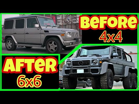 Видео: Mercedes Benz G Class 6x6 homemade - building a homemade  6x6 in 10 minutes