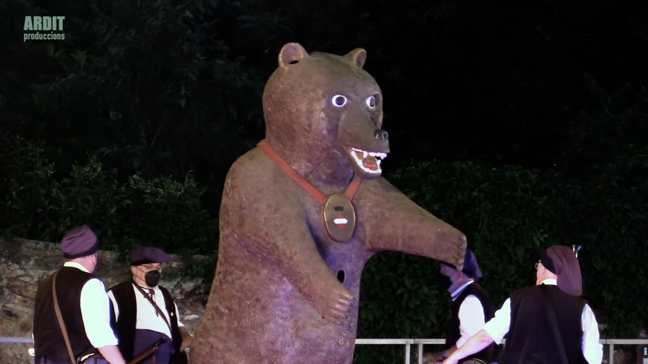 L’Ós amb Els Trabucaires, El Basilisc i El Lleó (Sant Joan 2021)