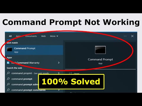 Command Prompt Not Working in Windows 11/ 10 / 8 / 7 - CMD Not Working Issue