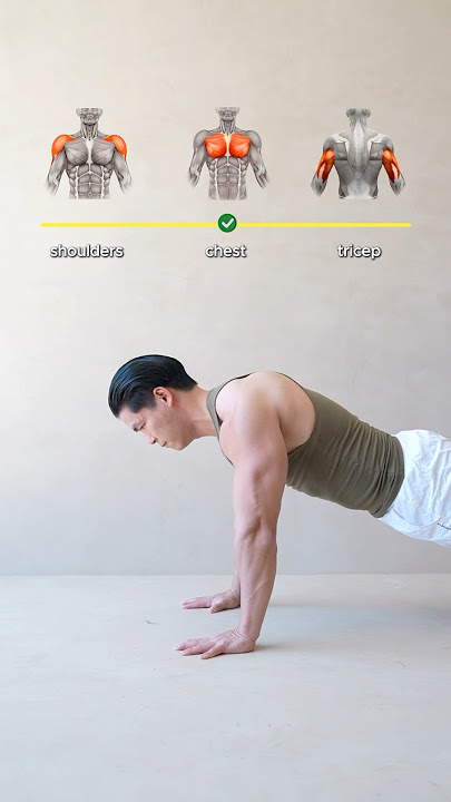📌Push-ups for more SHOULDERS vs. CHEST vs. TRICEPS👌