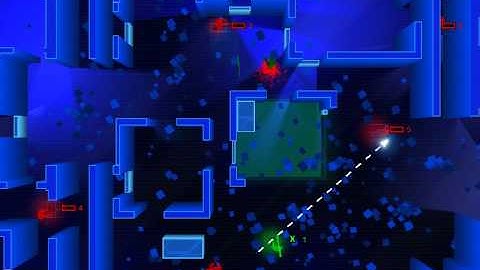 Frozen Synapse: Player 1 (green) vs AI (red) - AIDefend