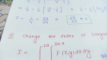 UPSC maths optional lecture (in Hindi) | double integration change of order notes