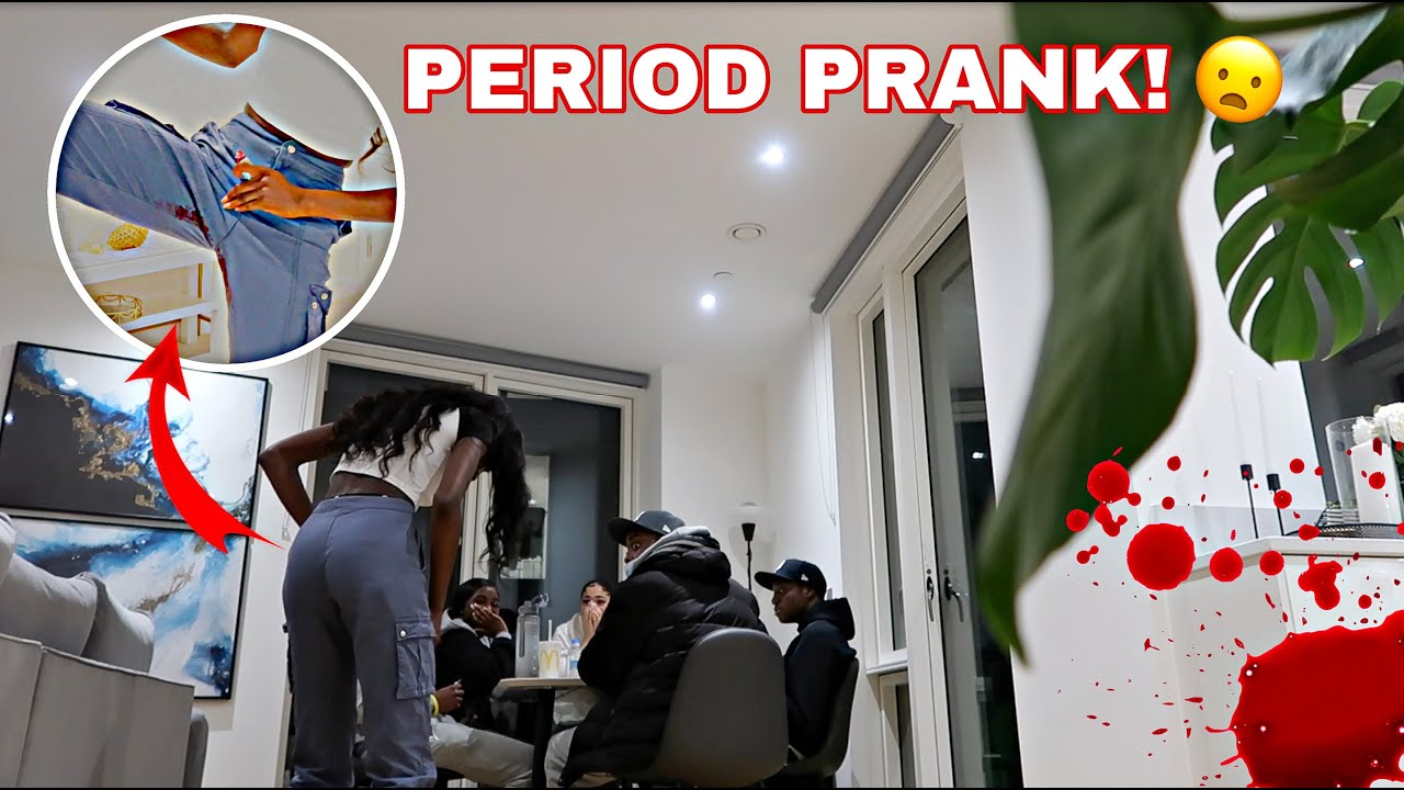 PERIOD PRANK ON MY MALE FRIENDS!😳🩸