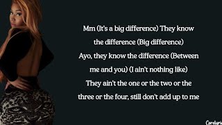 Nicki Minaj - Big Difference (lyrics)