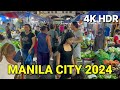 Quiapo manila city tour  4k  the best filipino food destination in manila philippines