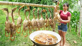 Harvesting Ducks and Cook Whole Fried Duck Go To Market Sell - Tiểu Vân Daily Life