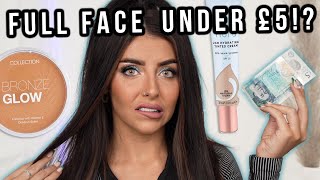 FULL FACE OF UNDER £5 MAKEUP! The *BEST* affordable products!
