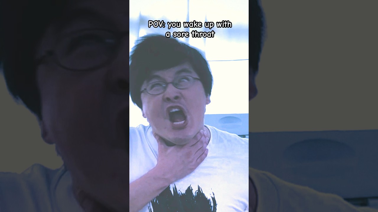 🛏️you wake up with a sore throat🥤 