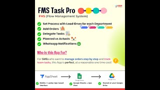 Project Management App for SMEs | Flow Management System on Google Sheets & AppSheet