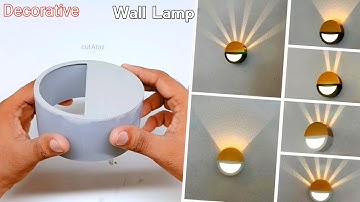 How to make a Wall Lamp at Home Wall Sconce LED Light New Staircase Wall Decorative Ideas
