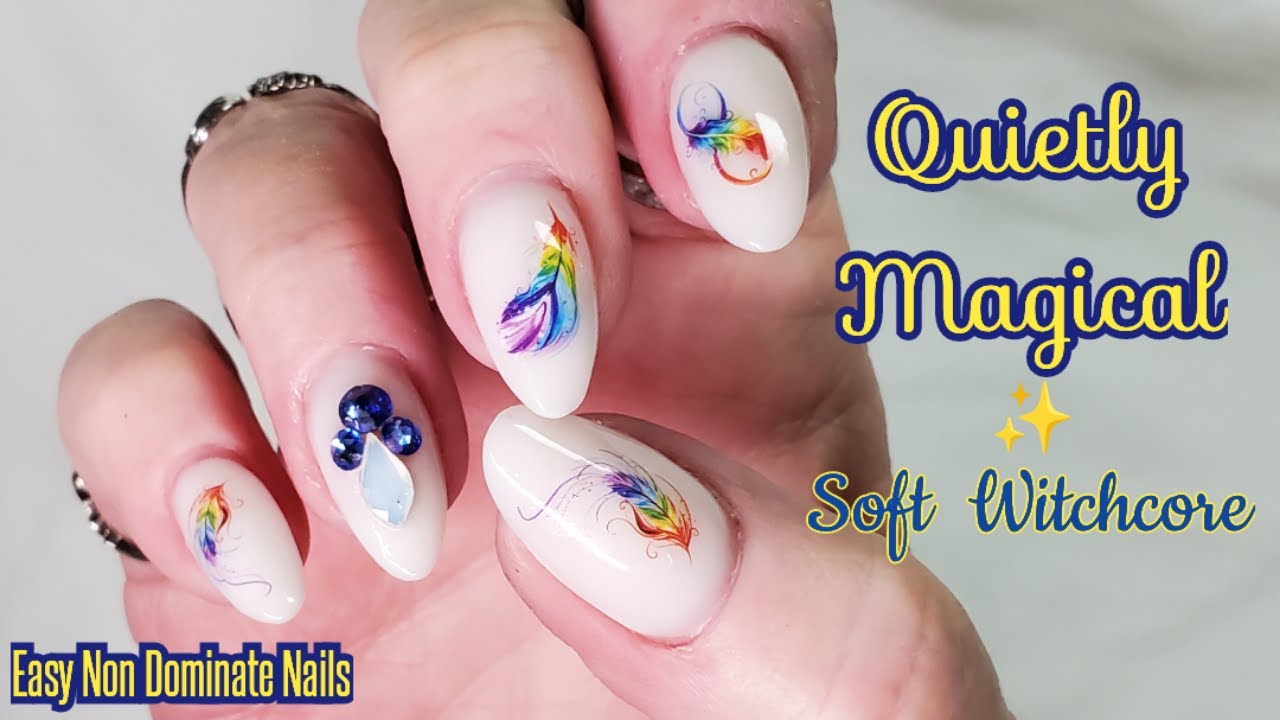 Quietly Magical ✨Soft Witchcore | Easy Non Dominate Nails