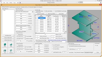 Verification of Shear wall Checking and Buckling By comparison with example between STEP and ETABS