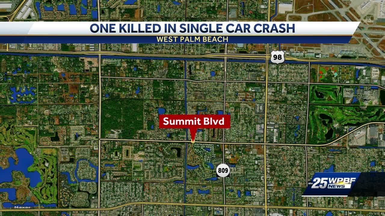 One killed in crash in West Palm Beach - YouTube