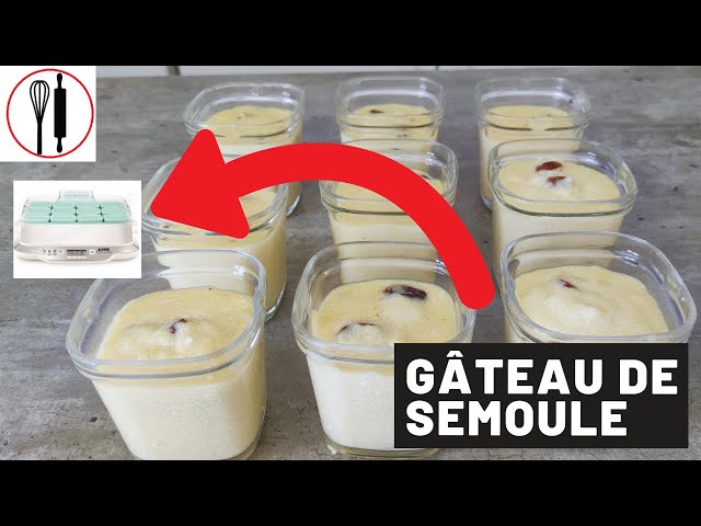 aux fourneaux titi: Gâteaux de semoule avec la yaourtière SEB MULTI DELICES  FAMILY