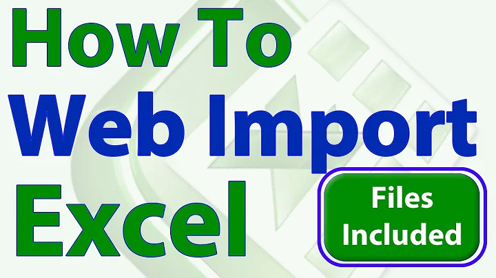 Easy Excel Web Import