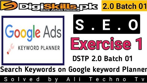 Digiskills 2.0 SEO Exercise 1 Solution Batch 01 | SEO exercise 1 batch 01 digiskills 2.0