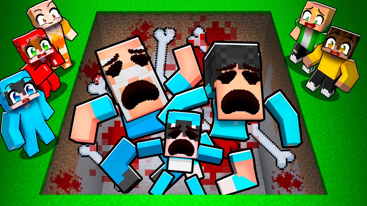 Encontré los Cuerpos Terroríficos de mi FAMILIA ENTERRADOS en Minecraft!