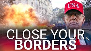 'Close your borders': Donald Trump sounds the alarm as chaos grips France