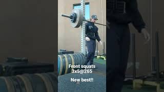 Front Squats 265x5 | My new best!!