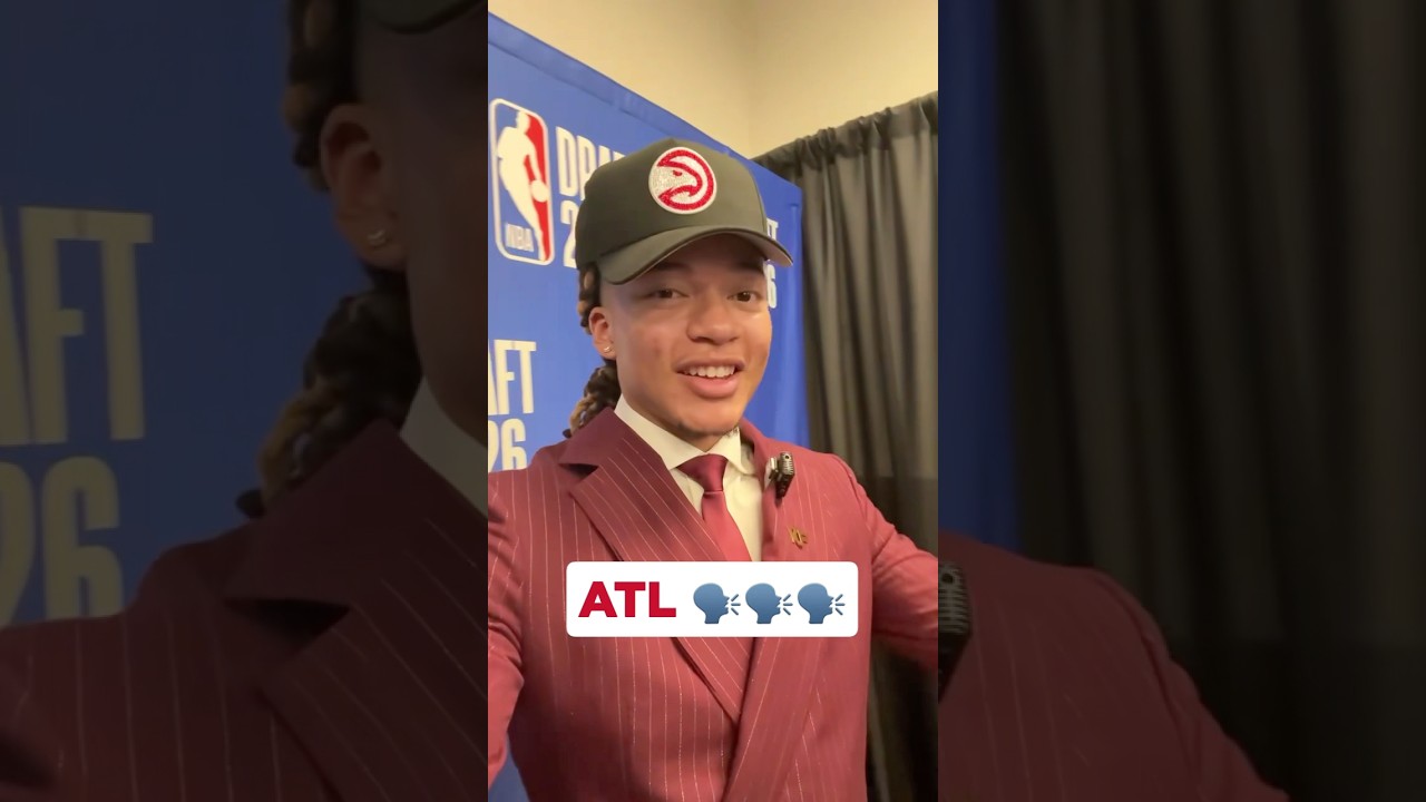 Kingston’s first message to Hawks fans! #nba #hawks #kingstonflemings #nbadraft