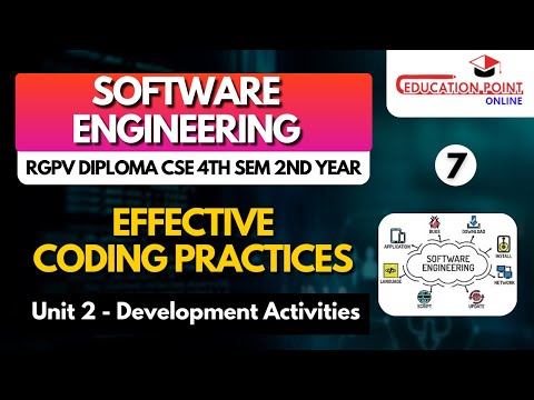 Effective Coding Practices | Software Engineering RGPV Diploma CSE / IT 4th Sem 2nd Year