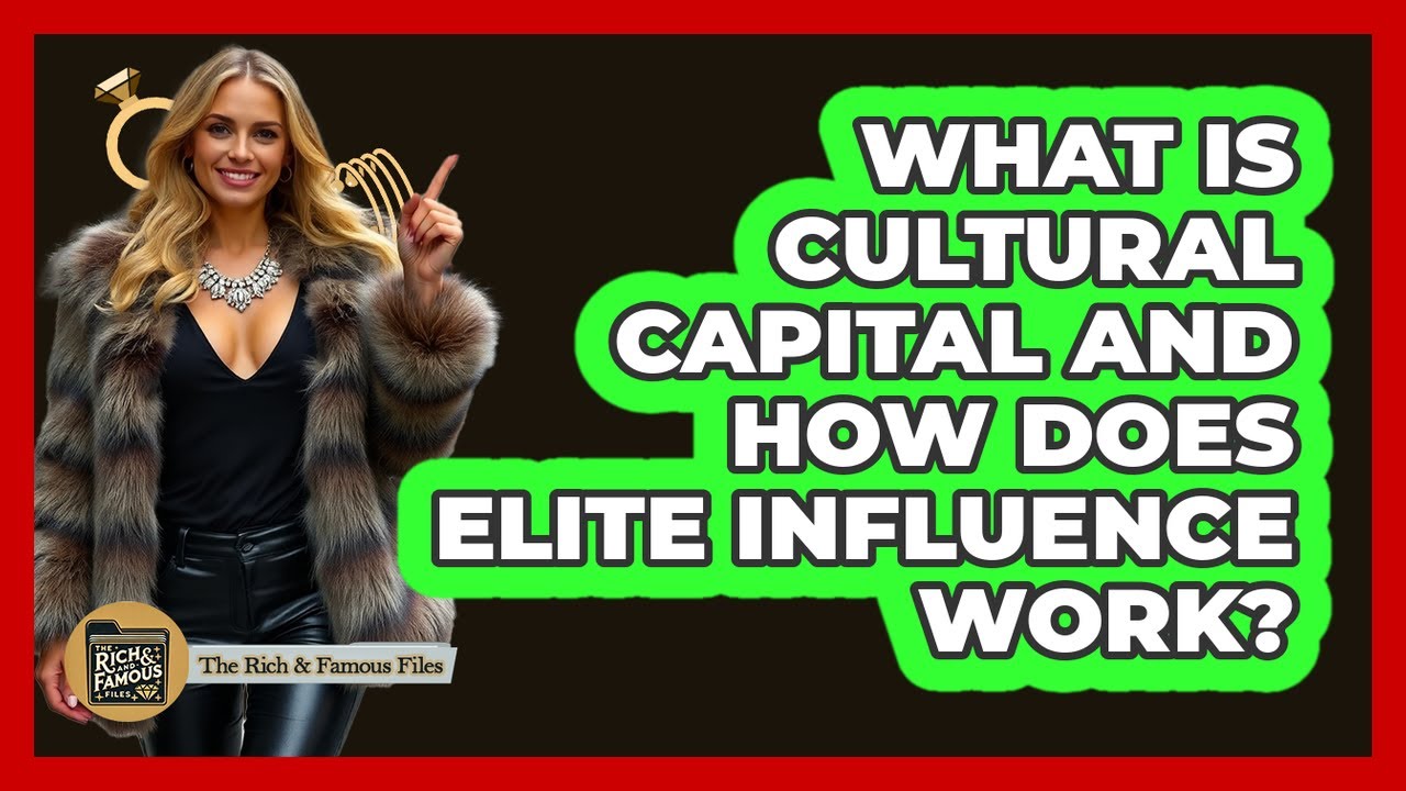 What Is Cultural Capital And How Does Elite Influence Work? - The Rich And Famous Files