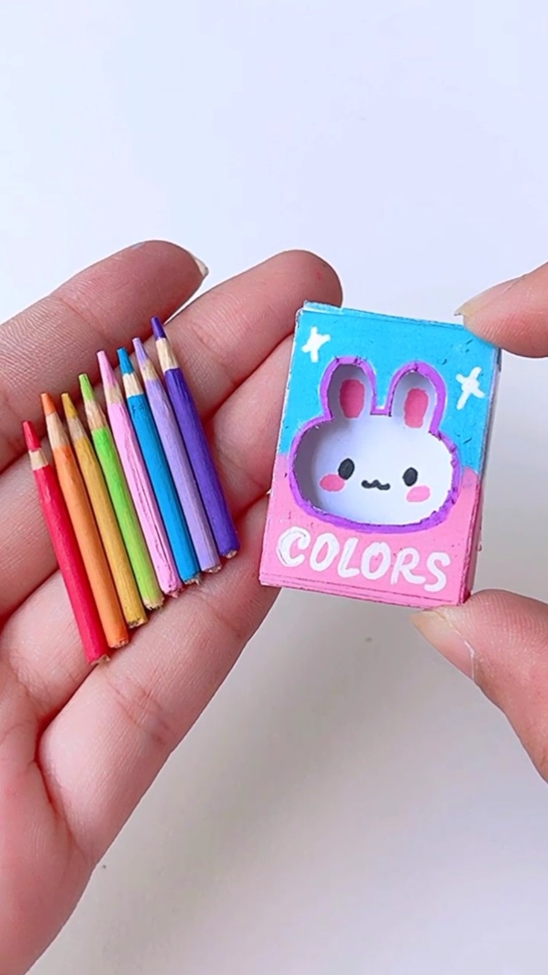 DIY miniature color pencil ? #shorts #tonniartandcraft #art #love #diy
