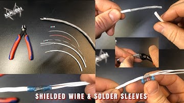 SHIELDED CABLE GROUNDING | SPLICING SHIELDED CABLE WITH SOLDER SLEEVES