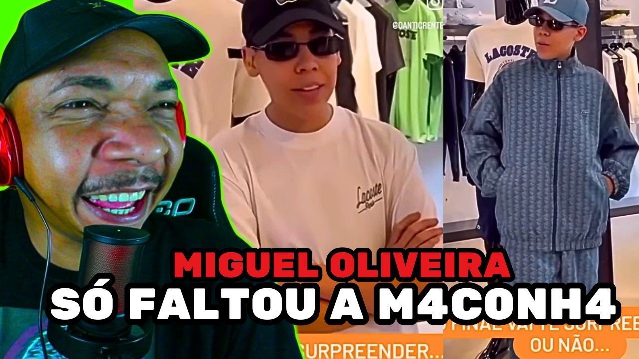 SERÁ QUE MIGUEL COMEÇOU A FUM4R O VERDINHO ?  MIGUEL OLIVEIRA ROUPA DE MALOCA .